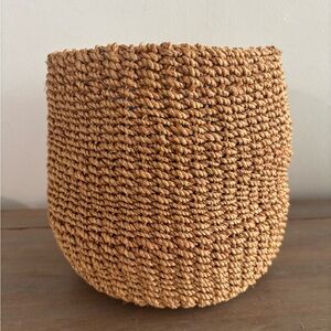 Vintage Handwoven Basket, Flowerpot